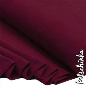 Bündchenstoff deep bordeaux als elastische Schlauchware Meterware